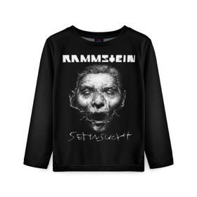 Детский лонгслив 3D с принтом Rammstein в городе Новоалтайск, 100% полиэстер | длинные рукава, круглый вырез горловины, полуприлегающий силуэт
 | du hast | heavy | herzeleid | metal | mutter | rammstein | reise | rosenrot | sehnsucht | till lindemann | группа | метал | рамштайн | рок | тилль линдеманн | хард