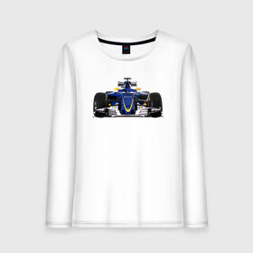 Женский лонгслив хлопок с принтом Sauber F1 Team в городе Новоалтайск, 100% хлопок |  | f1. болид | авто | гонки | формула 1