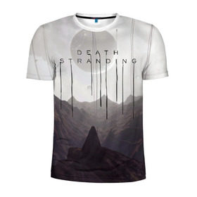 Мужская футболка 3D спортивная с принтом Death Stranding в городе Новоалтайск, 100% полиэстер с улучшенными характеристиками | приталенный силуэт, круглая горловина, широкие плечи, сужается к линии бедра | cliff | deadman | death stranding | fragile | hideo kojima | mads mikkelsen | norman reedus | sam | дельторо | дэдмен | коджима | кодзима | мадс миккельсен | норман ридус | сэм | хидео
