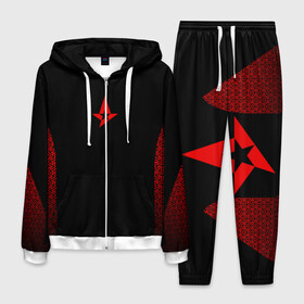Мужской костюм 3D с принтом Astralis uniform 2019 в городе Новоалтайск, 100% полиэстер | Манжеты и пояс оформлены тканевой резинкой, двухслойный капюшон со шнурком для регулировки, карманы спереди | astralis | astralis 2017 | astralis 2019 | astralis cs | astralis uniform | astralis кс го | cs | csgo | кс | кс го | ксго