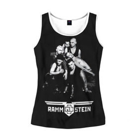 Женская майка 3D с принтом Rammstein в городе Новоалтайск, 100% полиэстер | круглая горловина, прямой силуэт, длина до линии бедра | rammstein | till lindemann | берлин | германия | металл | музыка | рамштайн | тилль линдеманн