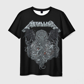 Мужская футболка 3D с принтом Metallica в городе Новоалтайск, 100% полиэфир | прямой крой, круглый вырез горловины, длина до линии бедер | album | black | concert | heavy | kirk | metal | metallica | music | rock | tolls | джеймс хэтфилд | кирк хэмметт | клифф бёртон | ларс ульрих | метал | металлика | трэш
