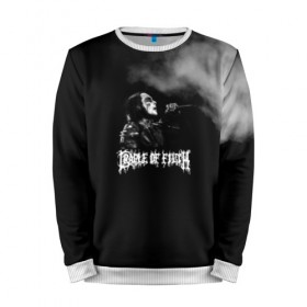 Мужской свитшот 3D с принтом Cradle of Filth в городе Новоалтайск, 100% полиэстер с мягким внутренним слоем | круглый вырез горловины, мягкая резинка на манжетах и поясе, свободная посадка по фигуре | Тематика изображения на принте: 