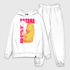 Мужской костюм хлопок OVERSIZE с принтом Saitama в городе Новоалтайск,  |  | anime | hero | man | ok | ok hero | one | one punch | punch | superhero | аниме | ванпанч | ванпачмен | генос | один удар | сайтама | супергерой
