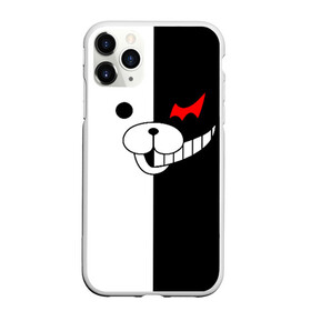 Чехол для iPhone 11 Pro Max матовый с принтом MONOKUMA (КАПЮШОН) в городе Новоалтайск, Силикон |  | anime | bear | black  white | danganronpa | kurokuma | monodam | monokuma | monomi | monotaro | pink | rabbit | school | shirokuma | аниме | главарь | мoноми | монокума | черно белый | школа