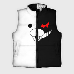 Мужской жилет утепленный 3D с принтом MONOKUMA (КАПЮШОН)  МОНОКУМА в городе Новоалтайск,  |  | Тематика изображения на принте: anime | bear | black  white | danganronpa | kurokuma | monodam | monokuma | monomi | monotaro | pink | rabbit | school | shirokuma | аниме | главарь | мoноми | монокума | черно белый | школа