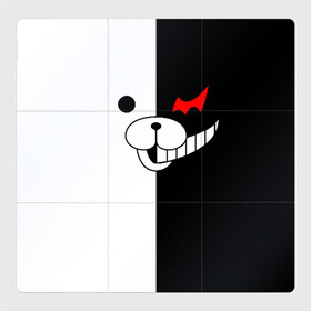 Магнитный плакат 3Х3 с принтом MONOKUMA (КАПЮШОН) | МОНОКУМА в городе Новоалтайск, Полимерный материал с магнитным слоем | 9 деталей размером 9*9 см | anime | bear | black  white | danganronpa | kurokuma | monodam | monokuma | monomi | monotaro | pink | rabbit | school | shirokuma | аниме | главарь | мoноми | монокума | черно белый | школа