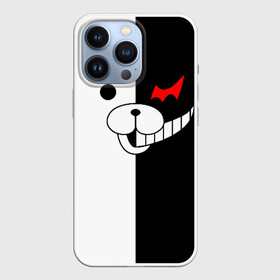 Чехол для iPhone 13 Pro с принтом MONOKUMA (КАПЮШОН) | МОНОКУМА в городе Новоалтайск,  |  | anime | bear | black  white | danganronpa | kurokuma | monodam | monokuma | monomi | monotaro | pink | rabbit | school | shirokuma | аниме | главарь | мoноми | монокума | черно белый | школа
