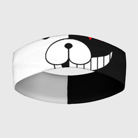 Повязка на голову 3D с принтом MONOKUMA (КАПЮШОН) | МОНОКУМА в городе Новоалтайск,  |  | anime | bear | black  white | danganronpa | kurokuma | monodam | monokuma | monomi | monotaro | pink | rabbit | school | shirokuma | аниме | главарь | мoноми | монокума | черно белый | школа