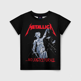 Детская футболка 3D с принтом Metallica в городе Новоалтайск, 100% гипоаллергенный полиэфир | прямой крой, круглый вырез горловины, длина до линии бедер, чуть спущенное плечо, ткань немного тянется | album | black | concert | heavy | kirk | metal | metallica | music | rock | tolls | джеймс хэтфилд | кирк хэмметт | клифф бёртон | ларс ульрих | метал | металлика | трэш