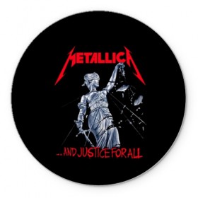 Коврик для мышки круглый с принтом Metallica в городе Новоалтайск, резина и полиэстер | круглая форма, изображение наносится на всю лицевую часть | album | black | concert | heavy | kirk | metal | metallica | music | rock | tolls | джеймс хэтфилд | кирк хэмметт | клифф бёртон | ларс ульрих | метал | металлика | трэш