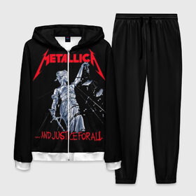 Мужской костюм 3D с принтом Metallica в городе Новоалтайск, 100% полиэстер | Манжеты и пояс оформлены тканевой резинкой, двухслойный капюшон со шнурком для регулировки, карманы спереди | album | black | concert | heavy | kirk | metal | metallica | music | rock | tolls | джеймс хэтфилд | кирк хэмметт | клифф бёртон | ларс ульрих | метал | металлика | трэш