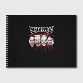 Альбом для рисования с принтом Metallica в городе Новоалтайск, 100% бумага
 | матовая бумага, плотность 200 мг. | Тематика изображения на принте: album | black | concert | heavy | kirk | metal | metallica | music | rock | tolls | джеймс хэтфилд | кирк хэмметт | клифф бёртон | ларс ульрих | метал | металлика | трэш