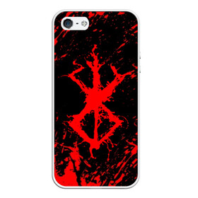 Чехол для iPhone 5/5S матовый с принтом BERSERK в городе Новоалтайск, Силикон | Область печати: задняя сторона чехла, без боковых панелей | Тематика изображения на принте: anime | berserk | heroes | knight | manga | аниме | берсерк | герои | манга | рыцарь