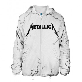 Мужская куртка 3D с принтом METALLICA в городе Новоалтайск, ткань верха — 100% полиэстер, подклад — флис | прямой крой, подол и капюшон оформлены резинкой с фиксаторами, два кармана без застежек по бокам, один большой потайной карман на груди. Карман на груди застегивается на липучку | matters metallica | music | nothing else | rock | trash metal | группа | музыка | музыканты | рок | трэш металл