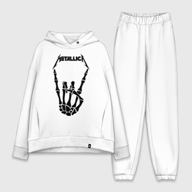 Женский костюм хлопок Oversize с принтом METALLICA в городе Новоалтайск,  |  | matters metallica | music | nothing else | rock | trash metal | группа | музыка | музыканты | рок | трэш металл