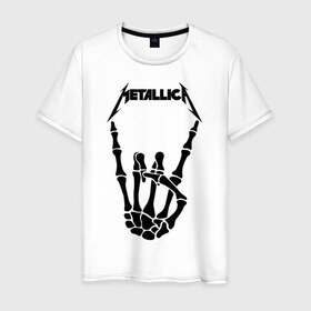 Мужская футболка хлопок с принтом METALLICA в городе Новоалтайск, 100% хлопок | прямой крой, круглый вырез горловины, длина до линии бедер, слегка спущенное плечо. | matters metallica | music | nothing else | rock | trash metal | группа | музыка | музыканты | рок | трэш металл