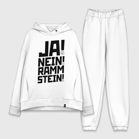 Женский костюм хлопок Oversize с принтом RAMMSTEIN в городе Новоалтайск,  |  | du hast | mein herz | rammstein | rammstein rock | ramstein | группа rammstein | концерт рамштайн | рамштайн | рамштайн дойчланд | тилль линдеманн | у хаст