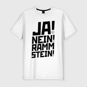Мужская футболка премиум с принтом RAMMSTEIN в городе Новоалтайск, 92% хлопок, 8% лайкра | приталенный силуэт, круглый вырез ворота, длина до линии бедра, короткий рукав | du hast | mein herz | rammstein | rammstein rock | ramstein | группа rammstein | концерт рамштайн | рамштайн | рамштайн дойчланд | тилль линдеманн | у хаст