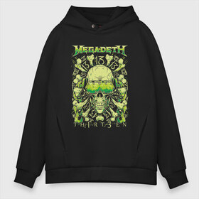 Мужское худи Oversize хлопок с принтом Megadeth в городе Новоалтайск, френч-терри — 70% хлопок, 30% полиэстер. Мягкий теплый начес внутри —100% хлопок | боковые карманы, эластичные манжеты и нижняя кромка, капюшон на магнитной кнопке | американская | группа | дэйв мастейн | кико лоурейро | марти фридман | метал | треш метал | трэш | хеви метал