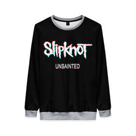 Женский свитшот 3D с принтом Slipknot Unsainted в городе Новоалтайск, 100% полиэстер с мягким внутренним слоем | круглый вырез горловины, мягкая резинка на манжетах и поясе, свободная посадка по фигуре | 2019 | metal | music | new | rock | single | slipknot | unsainted