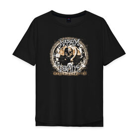 Мужская футболка хлопок Oversize с принтом Napalm Death в городе Новоалтайск, 100% хлопок | свободный крой, круглый ворот, “спинка” длиннее передней части | британская | грайндкор | грайндкор группа | дэт метал | краст панк | марк гринуэй | митч харрис | шэйн эмбери