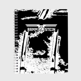 Тетрадь с принтом Rammstein в городе Новоалтайск, 100% бумага | 48 листов, плотность листов — 60 г/м2, плотность картонной обложки — 250 г/м2. Листы скреплены сбоку удобной пружинной спиралью. Уголки страниц и обложки скругленные. Цвет линий — светло-серый
 | du hast | heavy | herzeleid | metal | mutter | rammstein | reise | rosenrot | sehnsucht | till lindemann | группа | метал | рамштайн | рок | тилль линдеманн | хард