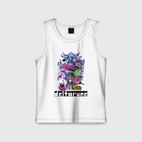 Детская майка хлопок с принтом Deltarune в городе Новоалтайск,  |  | deltarune | game | pattern | undyne | арт | арты | герои игры | дельта руны | дельтарун | детям | запечатка | игра | игровая | крис | патерн | персонажи | стиль | яркая
