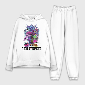 Женский костюм хлопок Oversize с принтом Deltarune в городе Новоалтайск,  |  | deltarune | game | pattern | undyne | арт | арты | герои игры | дельта руны | дельтарун | детям | запечатка | игра | игровая | крис | патерн | персонажи | стиль | яркая