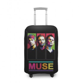 Чехол для чемодана 3D с принтом Muse в городе Новоалтайск, 86% полиэфир, 14% спандекс | двустороннее нанесение принта, прорези для ручек и колес | alternative | british | men | muse | music | progressive | rock | rock band | space rock | symphonic | three | trio | uk | альтернативный | британская | великобритания | до | крис уолстенхолм | мужчины | муза | музыка | мэттью беллами