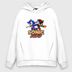 Мужское худи Oversize хлопок с принтом SONIC JUMP в городе Новоалтайск, френч-терри — 70% хлопок, 30% полиэстер. Мягкий теплый начес внутри —100% хлопок | боковые карманы, эластичные манжеты и нижняя кромка, капюшон на магнитной кнопке | hedgehog | metal sonic | silver | silver the hedgehog | sonic | sonic boom | sonic the hedgehog | ёж сонник | игры | соник | фильмы