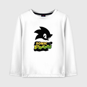 Детский лонгслив хлопок с принтом SONIC STRIKERS в городе Новоалтайск, 100% хлопок | круглый вырез горловины, полуприлегающий силуэт, длина до линии бедер | hedgehog | metal sonic | silver | silver the hedgehog | sonic | sonic boom | sonic the hedgehog | ёж сонник | игры | соник | фильмы