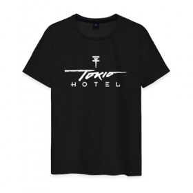 Мужская футболка хлопок с принтом Tokio Hotel в городе Новоалтайск, 100% хлопок | прямой крой, круглый вырез горловины, длина до линии бедер, слегка спущенное плечо. | hotel | island | tokio | tokio hotel | альтернативный | билл каулитц | георг листинг | группа | густав шефер | отель | пауэр | поп | рок | синти | синтипоп | токийский | токио | том каулитц | хотель