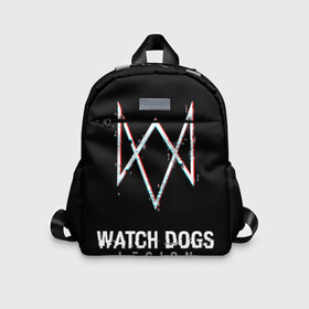 Детский рюкзак 3D с принтом WATCH DOGS LEGION в городе Новоалтайск, 100% полиэстер | лямки с регулируемой длиной, сверху петелька, чтобы рюкзак можно было повесить на вешалку. Основное отделение закрывается на молнию, как и внешний карман. Внутри дополнительный карман. По бокам два дополнительных кармашка | Тематика изображения на принте: action | bag | ct os | ded sec | fox | game | hacker | legion | watch dogs | watch dogs 2 | watch dogs legion | знак лиса | игра | компьютерная игра | легион | рюкзак | хакер