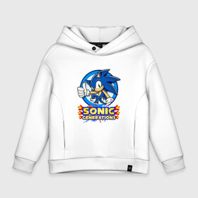 Детское худи Oversize хлопок с принтом SONIC GENERATIONS в городе Новоалтайск, френч-терри — 70% хлопок, 30% полиэстер. Мягкий теплый начес внутри —100% хлопок | боковые карманы, эластичные манжеты и нижняя кромка, капюшон на магнитной кнопке | hedgehog | metal sonic | silver | silver the hedgehog | sonic | sonic boom | sonic the hedgehog | ёж сонник | игры | соник | фильмы