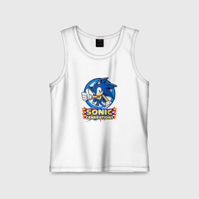 Детская майка хлопок с принтом SONIC GENERATIONS в городе Новоалтайск,  |  | hedgehog | metal sonic | silver | silver the hedgehog | sonic | sonic boom | sonic the hedgehog | ёж сонник | игры | соник | фильмы