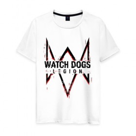 Мужская футболка хлопок с принтом WATCH DOGS LEGION в городе Новоалтайск, 100% хлопок | прямой крой, круглый вырез горловины, длина до линии бедер, слегка спущенное плечо. | action | ct os | ded sec | fox | game | hacker | legion | watch dogs | watch dogs 2 | watch dogs legion | знак лиса | игра | компьютерная игра | легион | хакер