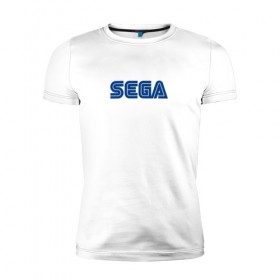 Мужская футболка премиум с принтом SEGA в городе Новоалтайск, 92% хлопок, 8% лайкра | приталенный силуэт, круглый вырез ворота, длина до линии бедра, короткий рукав | hedgehog | metal sonic | silver | silver the hedgehog | sonic | sonic boom | sonic the hedgehog | ёж сонник | игры | соник | фильмы