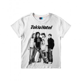 Детская футболка 3D с принтом Tokio Hotel в городе Новоалтайск, 100% гипоаллергенный полиэфир | прямой крой, круглый вырез горловины, длина до линии бедер, чуть спущенное плечо, ткань немного тянется | alternative rock | band | bill kaulitz | boys | german | hotel | music | pop rock | powerpop | synthpop | tokyo | tom ka | альтернативный рок | билл каулитц | георг листинг | группа | густав шефер | мальчики | музыка | немецкая | отель | пауэр поп