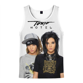 Мужская майка 3D с принтом Tokio Hotel в городе Новоалтайск, 100% полиэстер | круглая горловина, приталенный силуэт, длина до линии бедра. Пройма и горловина окантованы тонкой бейкой | alternative rock | band | bill kaulitz | boys | german | hotel | music | pop rock | powerpop | synthpop | tokyo | tom ka | альтернативный рок | билл каулитц | георг листинг | группа | густав шефер | мальчики | музыка | немецкая | отель | пауэр поп