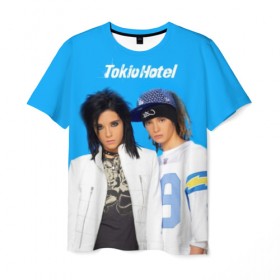 Мужская футболка 3D с принтом Tokio Hotel в городе Новоалтайск, 100% полиэфир | прямой крой, круглый вырез горловины, длина до линии бедер | alternative rock | band | bill kaulitz | boys | german | hotel | music | pop rock | powerpop | synthpop | tokyo | tom ka | альтернативный рок | билл каулитц | георг листинг | группа | густав шефер | мальчики | музыка | немецкая | отель | пауэр поп