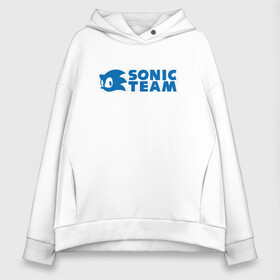Женское худи Oversize хлопок с принтом SONIC TEAM в городе Новоалтайск, френч-терри — 70% хлопок, 30% полиэстер. Мягкий теплый начес внутри —100% хлопок | боковые карманы, эластичные манжеты и нижняя кромка, капюшон на магнитной кнопке | hedgehog | metal sonic | silver | silver the hedgehog | sonic | sonic boom | sonic the hedgehog | ёж сонник | игры | соник | фильмы