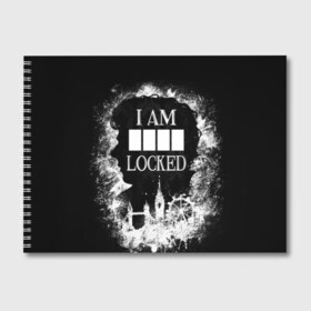 Альбом для рисования с принтом I AM LOCKED в городе Новоалтайск, 100% бумага
 | матовая бумага, плотность 200 мг. | Тематика изображения на принте: holmes | mr moment | sherlock | ватсон | дедукция | детектив | камбербэтч | мориарти | мр момент | сериал | фильм | холмс | холодное чтение | шерлок