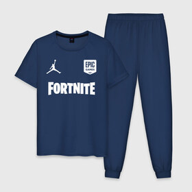 Мужская пижама хлопок с принтом Jordan x Fortnite (5) в городе Новоалтайск, 100% хлопок | брюки и футболка прямого кроя, без карманов, на брюках мягкая резинка на поясе и по низу штанин
 | Тематика изображения на принте: 2019 | fortnite | game | jordan | nba | джордан | игра | королевская битва | кроссовки | нба | форнайт | фортнай | фортнайт