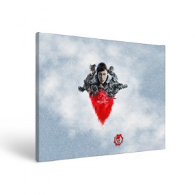 Холст прямоугольный с принтом GEARS 5 в городе Новоалтайск, 100% ПВХ |  | action | cog | game | gears of war | игра | шутер | экшн