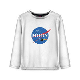 Детский лонгслив 3D с принтом Moon Pink Floyd в городе Новоалтайск, 100% полиэстер | длинные рукава, круглый вырез горловины, полуприлегающий силуэт
 | pink floyd | pinkfloyd | арт | артрок | группа | дэвид гилмор | пинк флойд | пинкфлойд | прогрессивный | психоделический | рок | сид барретт | симфонический | спэйс | эйсид | экспериментальный