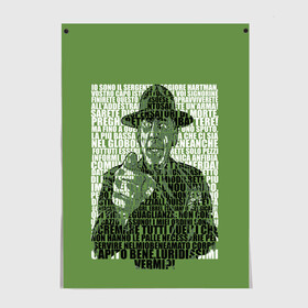 Постер Sergente Maggiore Hartman: в городе Новоалтайск, 100% бумага
 | бумага, плотность 150 мг. Матовая, но за счет высокого коэффициента гладкости имеет небольшой блеск и дает на свету блики, но в отличии от глянцевой бумаги не покрыта лаком | biancaneve | di | full | full metal jacket | hartman | ita | jacket | joker | lardo | metal | palla | palla di lardo | sergente | sergente hartman | soldato | stanley kubrick