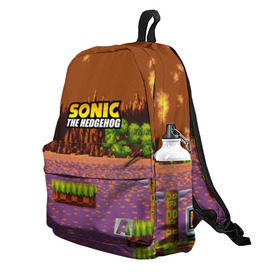Рюкзак 3D с принтом SONIC THE HEDGEHOG в городе Новоалтайск, 100% полиэстер | лямки с регулируемой длиной, сверху петелька, чтобы рюкзак можно было повесить на вешалку. Основное отделение закрывается на молнию, как и внешний карман. Внутри два дополнительных кармана, один из которых закрывается на молнию. По бокам два дополнительных кармашка | hedgehog | metal sonic | silver | silver the hedgehog | sonic | sonic boom | sonic the hedgehog | ёж сонник | игры | соник | фильмы