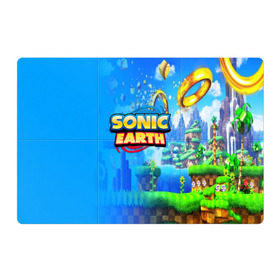 Магнитный плакат 3Х2 с принтом SONIC EARTH в городе Новоалтайск, Полимерный материал с магнитным слоем | 6 деталей размером 9*9 см | hedgehog | metal sonic | silver | silver the hedgehog | sonic | sonic boom | sonic the hedgehog | ёж сонник | игры | соник | фильмы