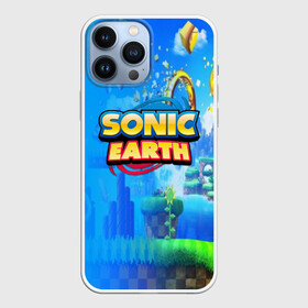 Чехол для iPhone 13 Pro Max с принтом SONIC EARTH в городе Новоалтайск,  |  | Тематика изображения на принте: hedgehog | metal sonic | silver | silver the hedgehog | sonic | sonic boom | sonic the hedgehog | ёж сонник | игры | соник | фильмы